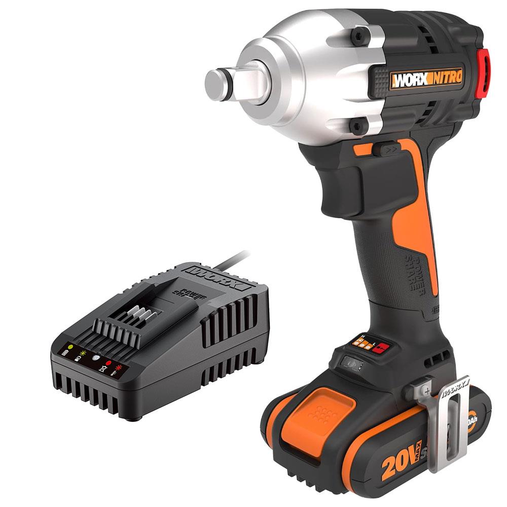 WORX%20WX272.9C%2020Volt/2.0Ah%20Li-ion%20Tek%20Akülü%20Şarjlı%20300Nm%20Kömürsüz%20Profesyonel%20Somun%20Sıkma