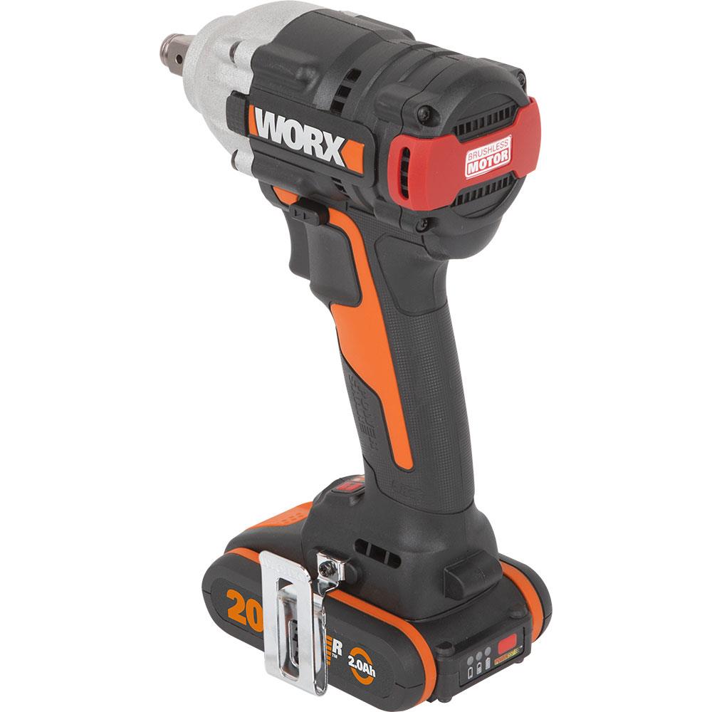 WORX%20WX272%2020Volt/2.0Ah%20Li-ion%20Çift%20Akülü%20Şarjlı%20300Nm%20Kömürsüz%20Profesyonel%20Somun%20Sıkma