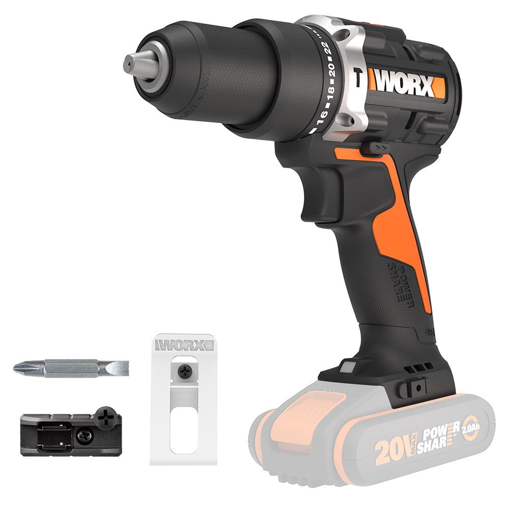 WORX%20WX352.9%2020Volt%20Kömürsüz%20Profesyonel%20Şarjlı%20Darbeli%20Matkap%20(Akü%20Dahil%20Değildir)