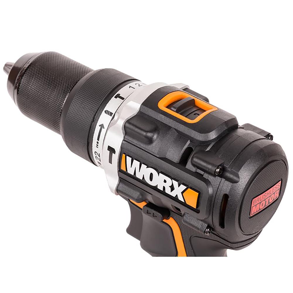 WORX%20WX352%2020Volt/2.0Ah%20Li-ion%20Çift%20Akülü%20Kömürsüz%20Profesyonel%20Şarjlı%20Darbeli%20Matkap