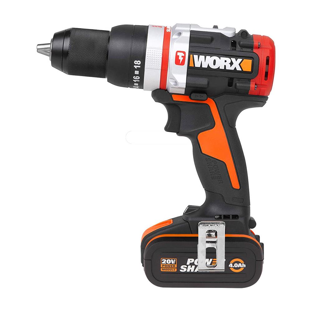 WORX%20WX354.1%2020Volt/4.0/2.0%20Ah.%20Li-ion%20Çift%20Akülü%20Kömürsüz%20Profesyonel%20Darbeli%20Şarjlı%20Matkap