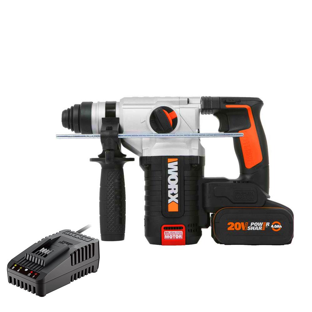 WORX%20WX380.9C%2020Volt%202.0Ah.%202.2J%20Li-ion%20Tek%20Akülü%20Şarjlı%20Profesyonel%20SDS-Plus%20Pnömatik%20Kırıcı/Delici