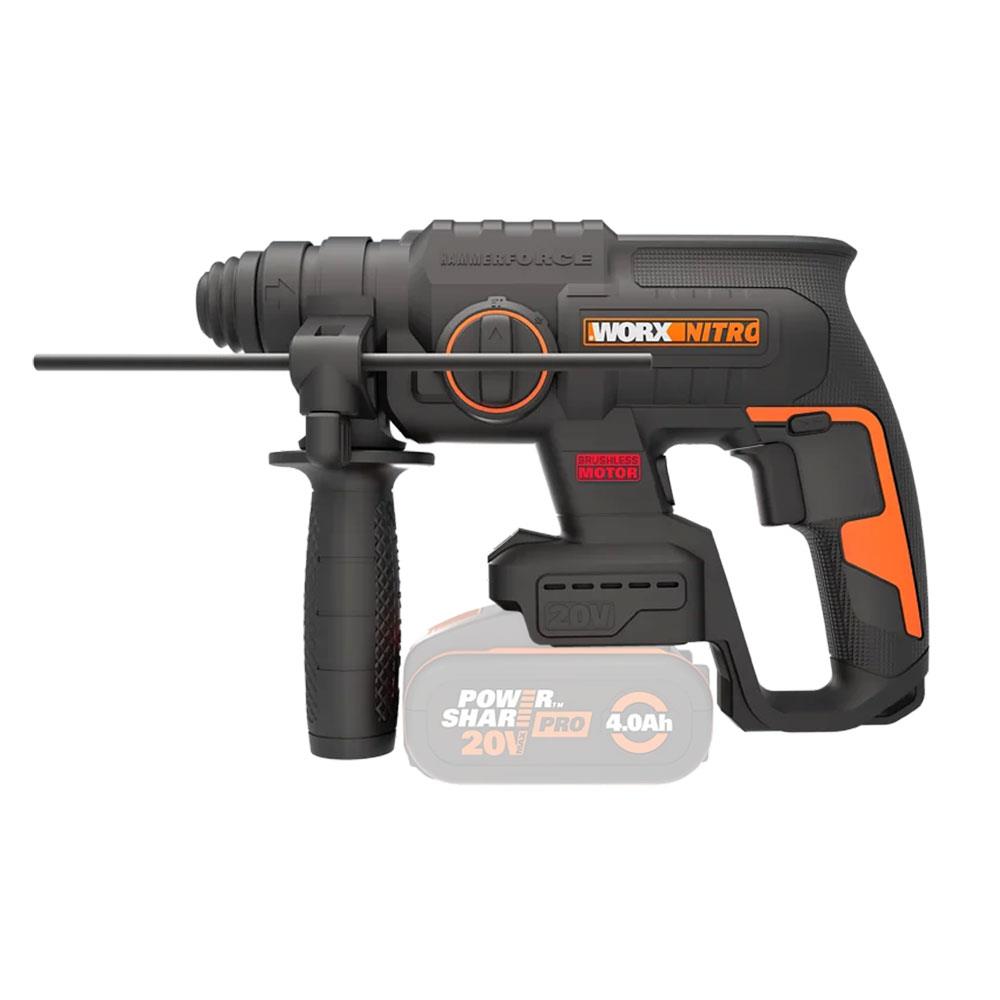 WORX%20WX381.9%2020Volt%202J%20Profesyonel%20SDS-Plus%20Pnömatik%20Kırıcı/Delici%20+%203%20Parça%20Delme%20Ucu%20(Akü%20Dahil%20Değildir)