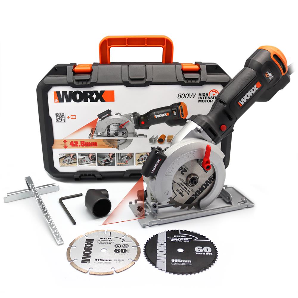 WORX%20WX437%20800Watt%20120mm%20Profesyonel%20Çok%20Amaçlı%20Lazerli%20Daire%20Testere