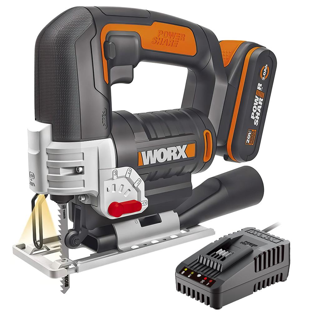 WORX%20WX543.9C%2020Volt%202.0Ah%20Li-ion%20Profesyonel%20Tek%20Akülü%20Şarjlı%20Dekupaj%20Testere