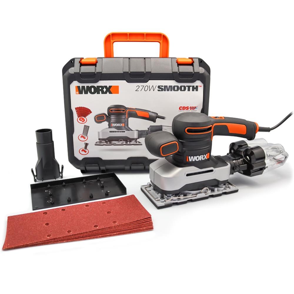 WORX%20WX642.1%20270Watt%20Profesyonel%20Devir%20Ayarlı%20Titreşimli%20Zımpara