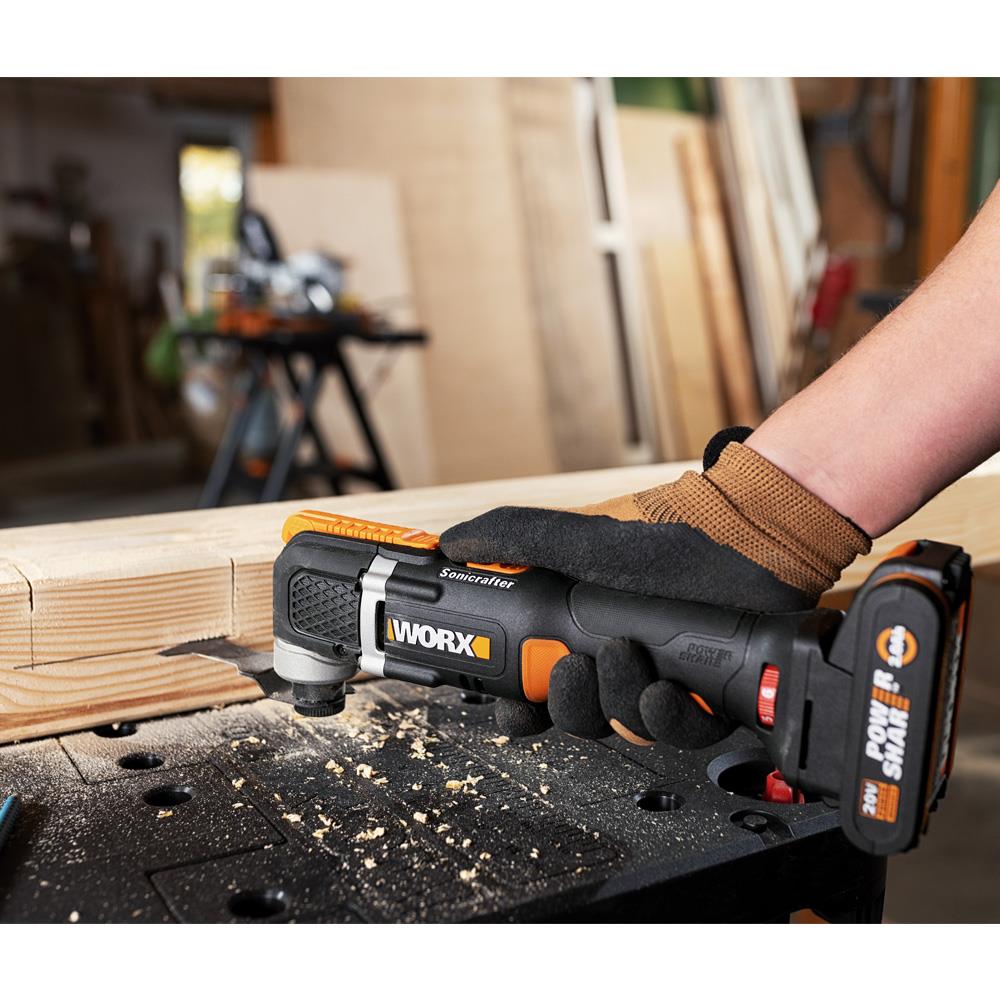 WORX%20WX696%2020Volt%202.0Ah.%20Li-ion%20Profesyonel%20Çok%20Amaçlı%20Devir%20Ayarlı%20Şarjlı%20Kesme,Raspalama,Zımpara