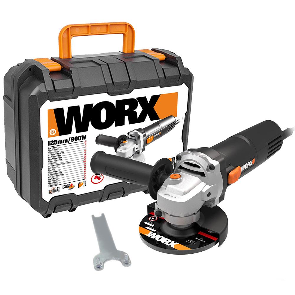 WORX%20WX718%20900Watt%20125mm%20Profesyonel%20Avuç%20Taşlama