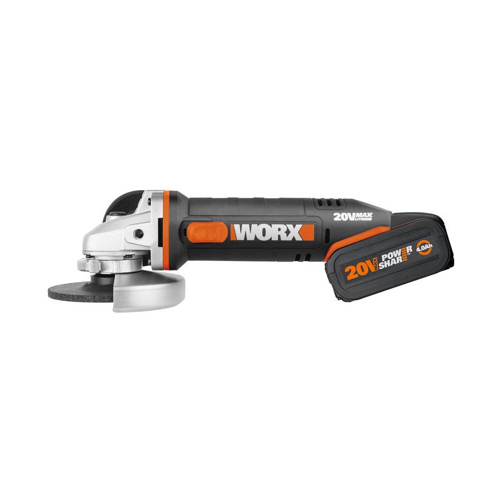 WORX%20WX800.5%2020Volt%204.0%20Ah.%20Li-ion%20115mm%20Profesyonel%20Şarjlı%20Avuç%20Taşlama