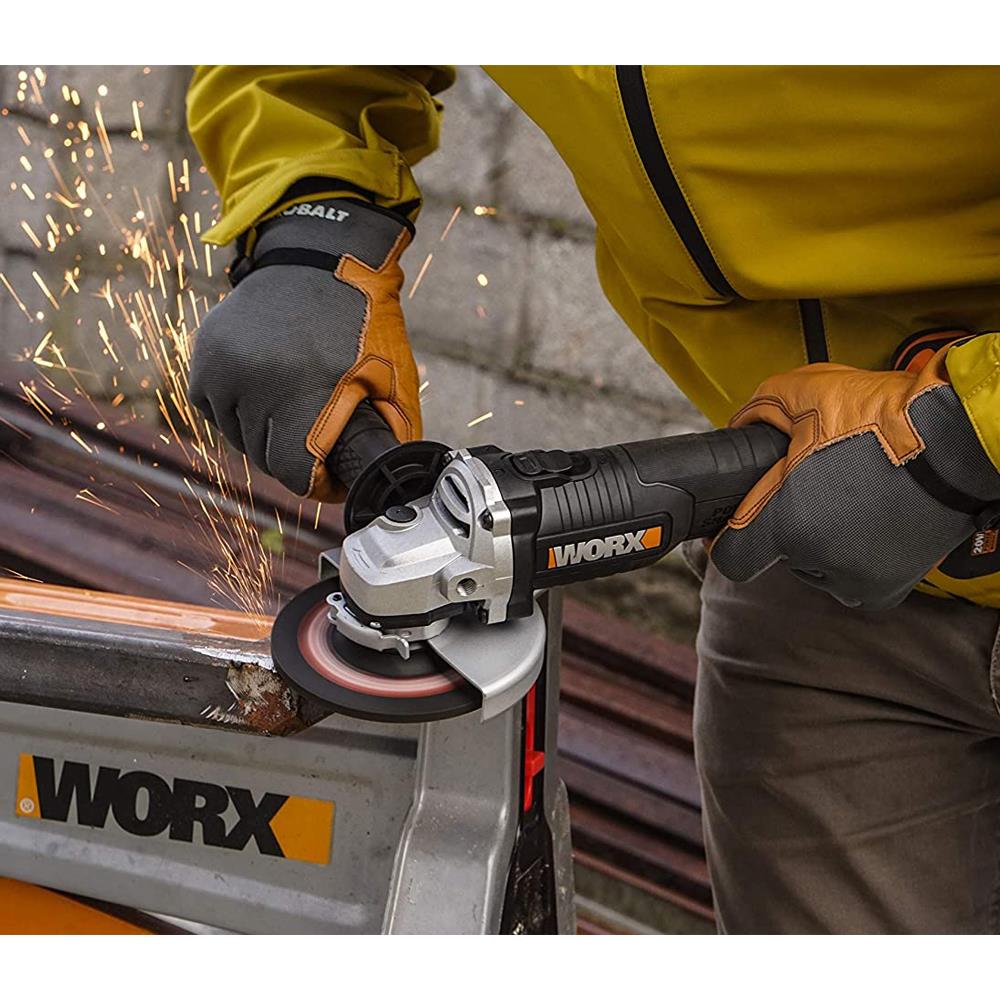 WORX%20WX812.9C%2020Volt%202.0Ah.%20125mm%20Kömürsüz%20Profesyonel%20Tek%20Akülü%20Şarjlı%20Avuç%20Taşlama