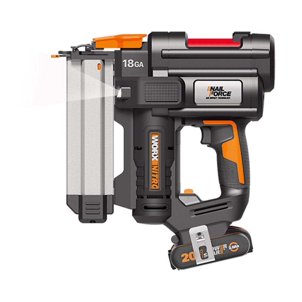 WORX%20WX842%2020Volt/2.0Ah%20Li-ion%2015-50mm%20Profesyonel%20Şarjlı%20Çivi%20Çakma%20Makinesi%20+%202700%20Adet%20Yedek%20Çivi